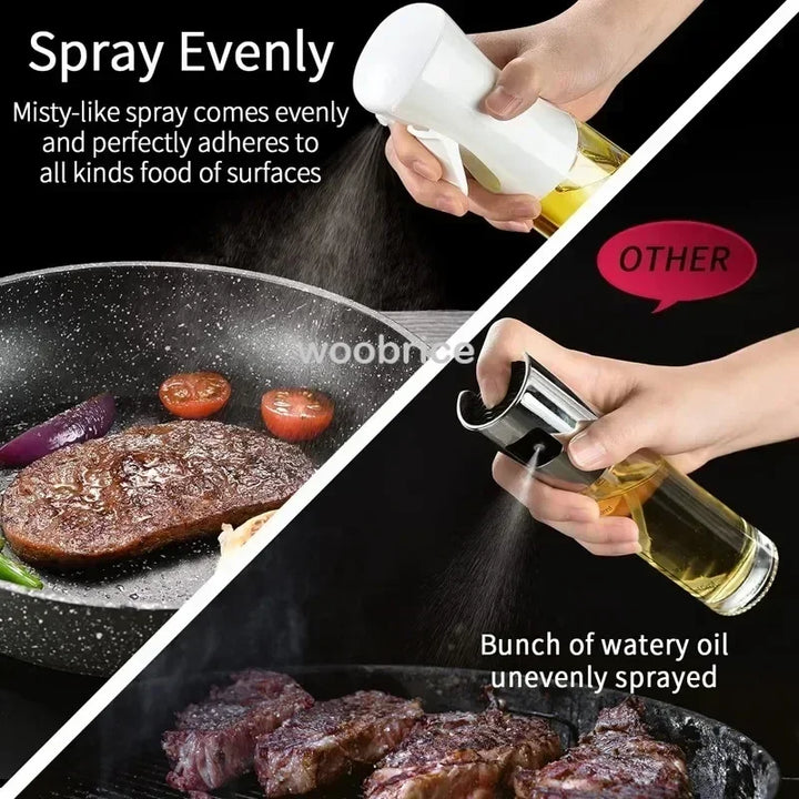 200/300ml Oil Spray Bottle BBQ Cooking Olive Oil Sprayer Kitchen Baking Spray Empty Bottle Vinegar Bottle Oil Dispenser